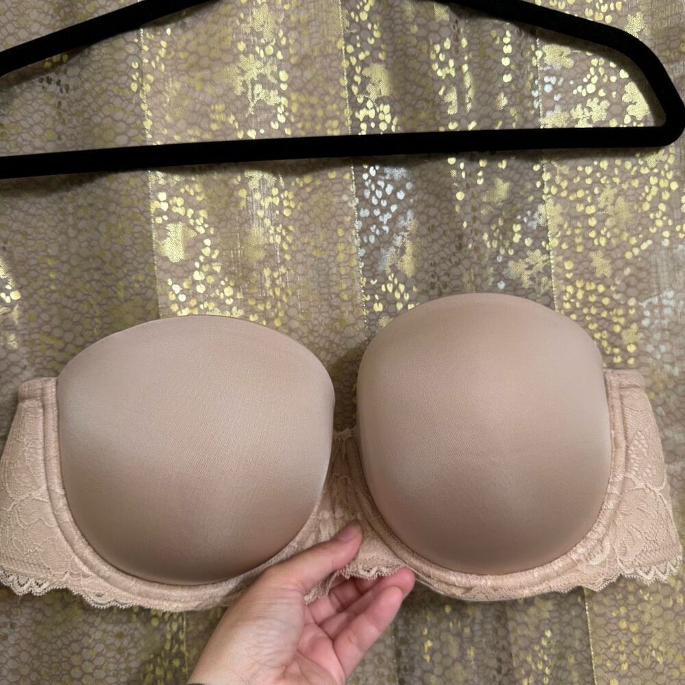 Torrid Bombshell Everyday Strapless Bra Nude Tan 40C